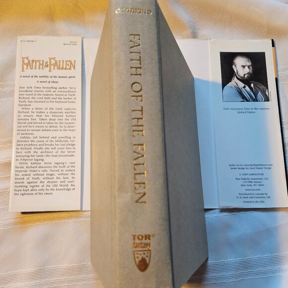 1st Edition, 1st Printing of "Faith of the Fallen" Autographed by Terry Goodkind - Picture 4 of 15